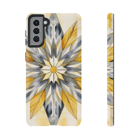 Sunshine Bloom Mosaic - Impact Resistant Phone Case Samsung Galaxy S21 Plus Matte